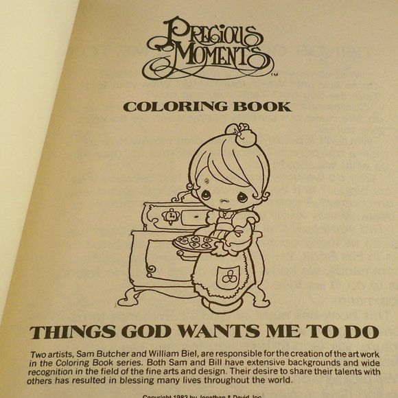 Precious Moments, Bible KJV Red Letter, 3 Coloring Books - Picture 9 of 15